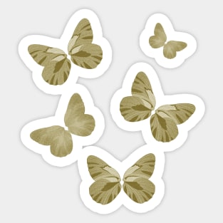 Vintage butterflies stickers Sticker